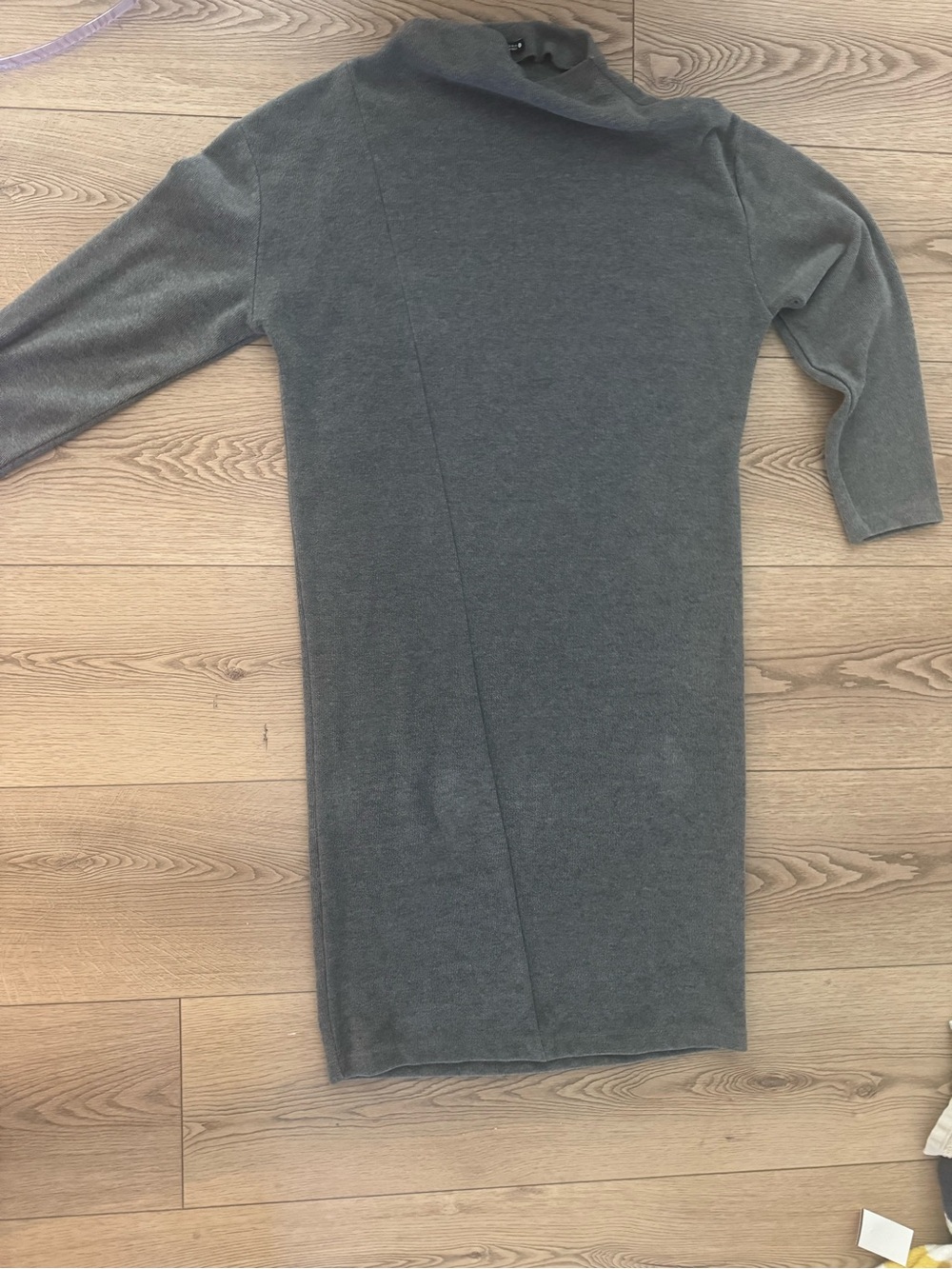 Zara women's Dark Gray Turtleneck Knit Sweater